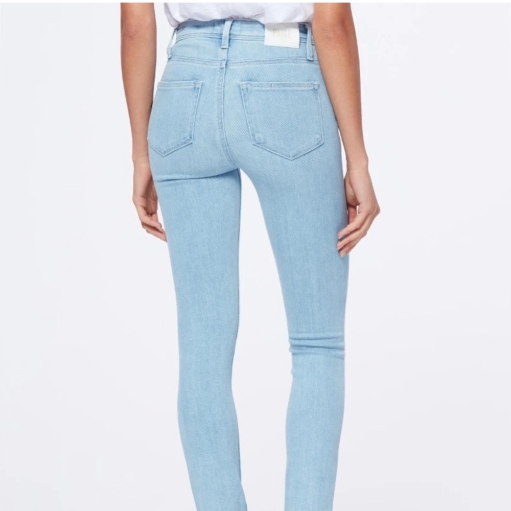 Paige Skinny Ankle Jeans “Margot Skinny” Light Wash Denim Stretch Fit Size 25